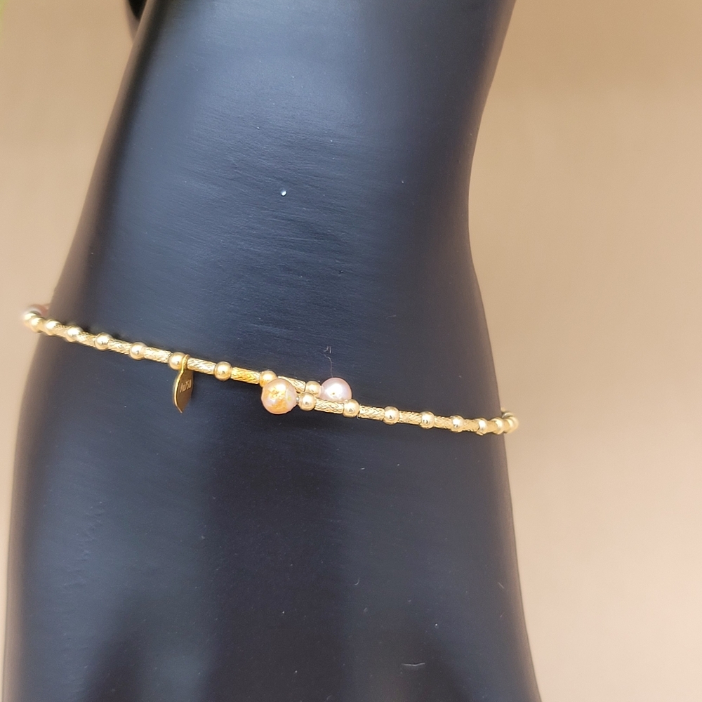 18k Real Solid Yellow Gold Bangles - image 6